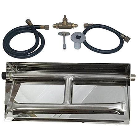 Sleep Ez 32 in. Stainless Steel Dual Burner Pan - Natural Gas SL3738135
